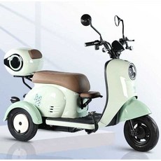 가정용 전기 세발자전거 노인 여성용 전동스쿠터 600W 모터 고급형, 1개