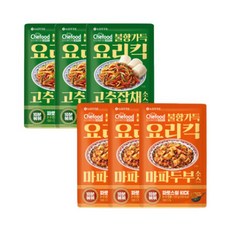 롯데 Chefood 요리킥 중화소스 고추잡채&마파두부 3팩씩 6팩, 중화소스 고추잡채/마파두부 3팩씩 6팩, 2개