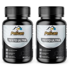 HUMAKEllc 펠리칸(Pelican) 테스토 울트라(Testo Ultra) 근육 성장 강도 남근 두께 성기능 증진 90정x2병, 2개