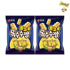 농심 콩고물 옥수수깡 60g + 자유시간미니 증정, 2개