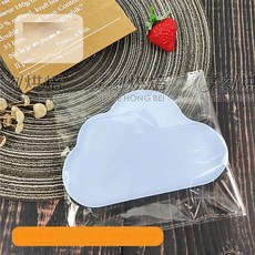일회용 생일 케이크 플레이트 직사각형 베이킹 하이 엔드 트레이 스퀘어 종이 벌크, 31 5-plate independent cloud p, 1개