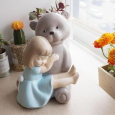 곰인형소녀 딸아이방꾸미기 예쁜장식소품 개업축하 남사친선물 가성비좋은