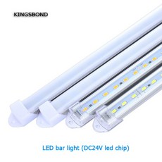 5 pcs 50 cm dc24v led 바 빛 5630 pc 커버 led 엄밀한 빛 5630 칩 led 하드 스트립 캐비닛 빛 벽 빛|chip led|cabinet lightbar light, 1개(A1), White(A1), Clear covers(A1)