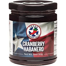 Texas Pepper Jelly 크랜베리 하바네로 젤리 순중량 312g(11oz), 1개, 312g
