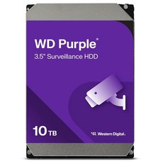 Western 하드 드라이브 HDD 1TB WD SATA 6Gb 64MB 캐시 3.5인치 WD10PURZ, 10TB - wd10purz