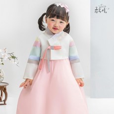금동이한복 여별꽃색동 아동한복 여아한복