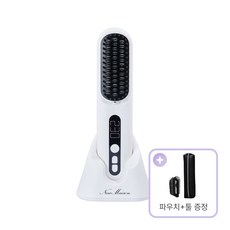 뉴메이슨 청담187 무선 브러쉬 스타일러 + 브러쉬 툴, 단품, 화이트