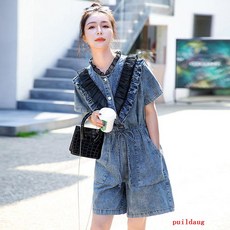 데님점프슈트작업복