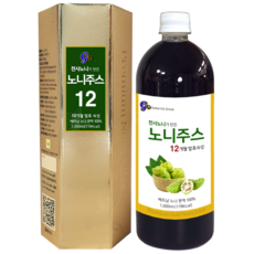 국내 외 최장 12개월 숙성 발효 원액 면역력 강화 식약처 검증 국제 ISO 취득 침전물이 없는 천사 노니 주스, 1L