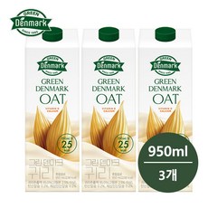 동원 그린덴마크 귀리 950mlx3개 무료배송/비건음료/귀리우유/아침대용/포스트프로, 3개, 950ml, 3개