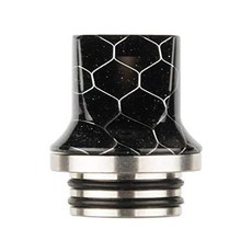 LINGKetech Delerin Resin 810 플랫 드립 소켓 팁 벌집 어댑터 첨부 (미국 재고가 3-7 일에 도착) - 블랙 (Black), Black