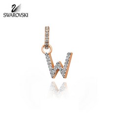 [Swarovski][스와로브스키 SWAROVSKI] 5440422 REMIX COLLECTION 알파벳 W 로즈골드 플래팅 참