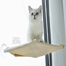 이로제로 고양이 창문 선반 고양이창틀선반 고양이해먹, 아이보리