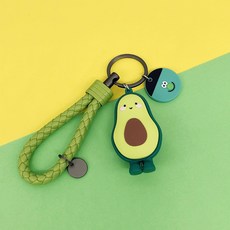 ins 여름 작은 신선한 아보카도 인형 열쇠 고리 창조적 인 귀여운 자동차 열쇠 고리 열쇠 고리 펜던트 여성