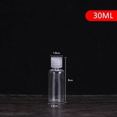 리필 투명 병 플라스틱 휴대용 여행용 화장품 용기, 11.30ml, A.플라스틱, 1개