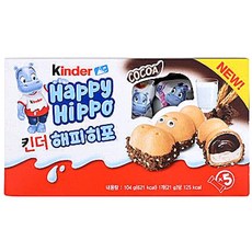 킨더 해피히포 T5 초콜릿, 104g, 3개