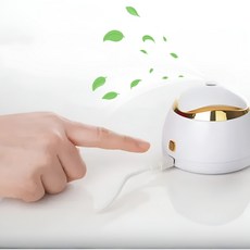 차량용 미니가습기 초음파식 자동차 실내 히터바람 피부건조방지 원터치 NV10-HUMID, 실버