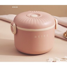 보온보존 스테인리스 도시락 대용량 복층 도시락 도시락 14세 이상, Pink, 1개