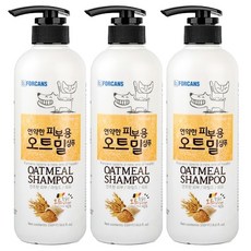 포켄스 포비스 오트밀 샴푸, 3개, 500ml