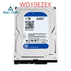 PC 데스크탑 HDD W-D WD10EZEX 1TB 블루 3.5 SATA 6 GBs 내장 하드 디스크 64M 7200PPM 드라이브 - 1테라하드디스크