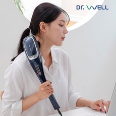 [닥터웰] 핸드 유선안마기 6종 교체봉 어깨 허리 복부 전신 마사지기 DR-2025 (네이비)