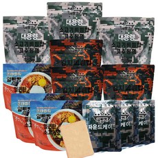 일빵빵 전투식량 비빔밥 라면밥 파운드케이크 포함 12개세트 105호, 1세트