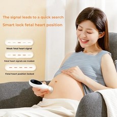 태아심음측정기 태아도플러 블루투스 임산부 가정용 심장 모니터 없는 초음파 심박수, 1개