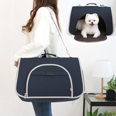 #SY_C+ 20201230 캐리어/이동장/유모차 강아지/고양이 애견캐리어 메트로폴리탄 돔캐리어 (네이비 S) 일반