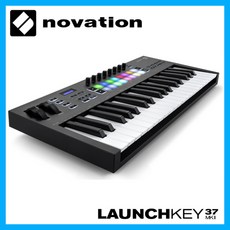 노베이션 Novation Launchkey37 mk3 모듈레이션휠 피치휠 음악장비 노베이션 런치키37 마크3 마스터 키보드 미디 컨트롤러 키보드컨트롤러