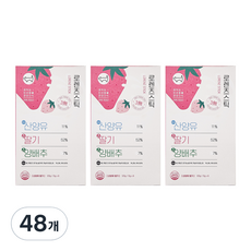 로렌츠 스틱 강아지 간식, 48개, 산양유 + 딸기 + 양배추 혼합맛, 15g - 로렌츠