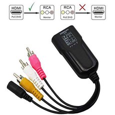 HDMI 미니 AV변환기 HD 컨버터 박스 HDMI to 컴포지트 Composite RCA AV/ C, 상세내용참조