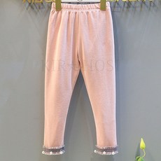 kirahosi 가을 주니어 바지 아동 가을 여아 레깅스 긴바지 어린이 슬림핏 팬츠 빅사이즈 117 TS +덧신 증정 BFuo83i0