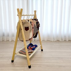 원목 우드 강아지 옷장 애견 반려견 고양이 옷정리 인디언행거 애견용품 수납 옷걸이 행거, 우드인디언행어M, 우드인디언행어M