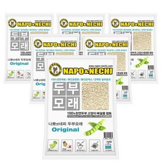[나뽀앤네찌] 고양이 두부모래 오리지날7LX6개, 단품
