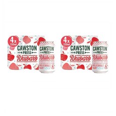 Cawston Press Sparkling Rhubarb & Apple 코스톤 프레스 영국 스파클링 루바브 애플 탄산음료 330ml 8캔