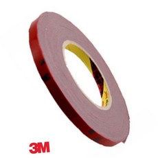 차량용양면테이프 차량몰딩테이프 3M 차량용 양면 몰딩테이프 회색 10MM, 1개