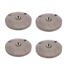 4 Pcs 스피커 순수 구리 스파이크 패드 HiFi 스피커 상자 절연 바닥 스탠드 피트 콘 기본 신발 패드, Black, 검은색, 한개옵션0