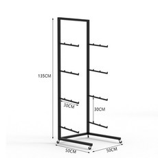 스노우보드 스케이트보드 가로 디스플레이 진열대 거치대