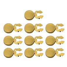 10pcs 황동모방 커프링크 원형버튼커버 황동 커프링크 버튼커버, large, 10개