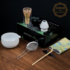 AOHAO 말차 도구 1/4/7 PCS 세트 MATCH WHISK 차선 차선립 다완, 밝은 화이트7PCS, 1세트