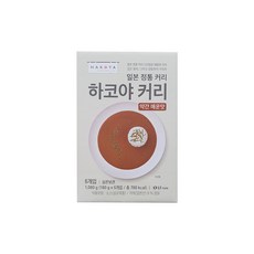 하코야 커리 약간매운맛 1080g (180g x 6입)