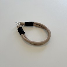 컬러 로프 키링 키홀더 가방 백참 열쇠고리, 베이지