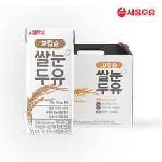 서울우유 고칼슘 쌀눈 두유, 190ml, 16개