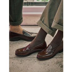 HARUTA 여성용 PU 페니로퍼 HS-4514_BROWN - 하루타페니로퍼