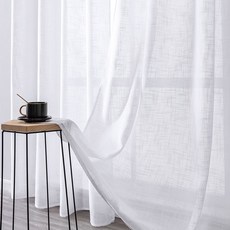 흰색암막커튼
