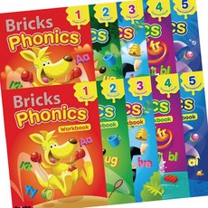 Bricks Phonics 브릭스 파닉스1 2 3 4 5 (SB+WB) / 단계별 영어학습 교재 -책갈피볼펜증정, Bricks Phonics 4 (SB+WB)
