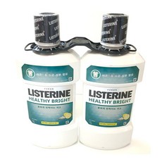 리스테린 구강청결제 헬시브라이트 1L x 2개, 1set