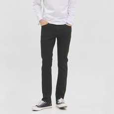 잠뱅이 남성용 뒷포켓 절개 블랙 노말 워싱 청바지 AL3DSG510BV