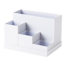 이케아 셰나 사무용품정리대 화이트 17.5x25x17cm, 이미지참조, 1개