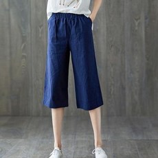 여름 가을 여자 여성 7부바지 팬츠 5T2127